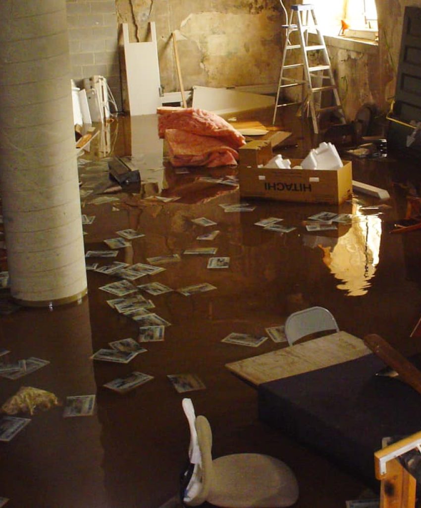 flooded basement